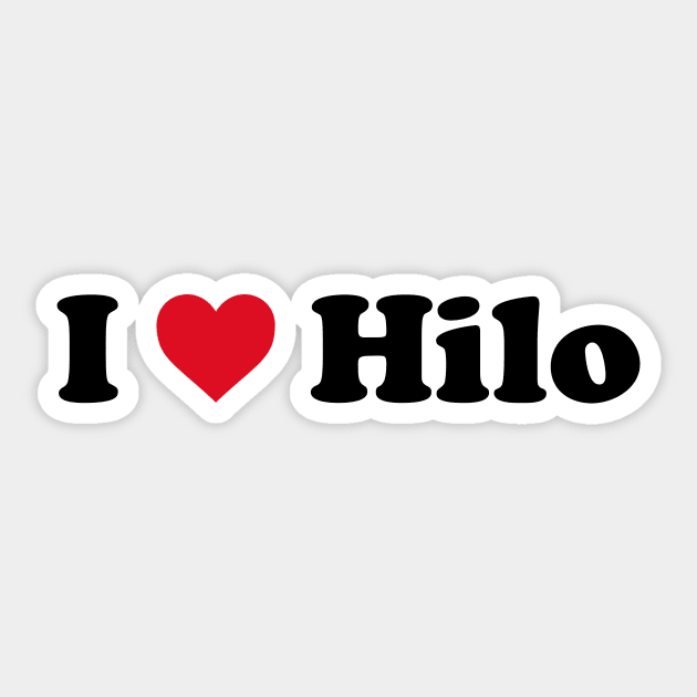 I Love Hilo Sticker by Novel_Designs